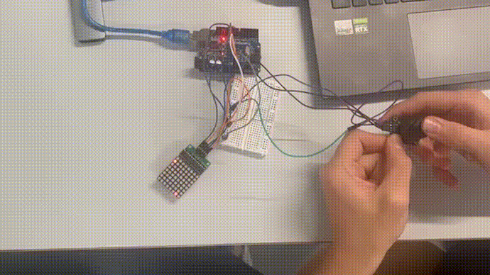gif de presentation snake arduino